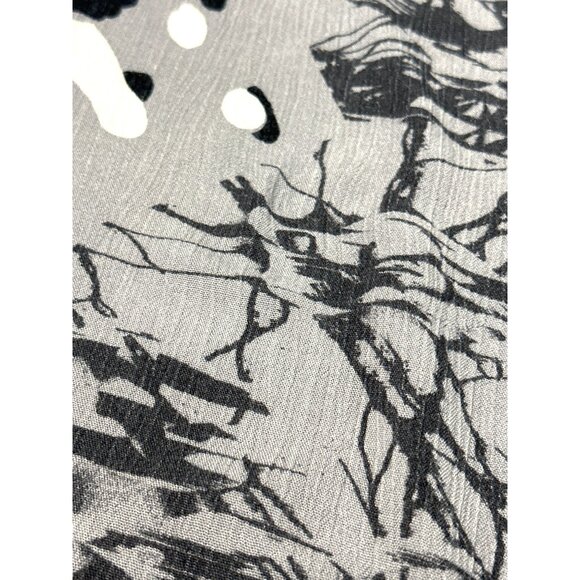 CCC Sleeveless A Line Gray Abstract Art Print Maxi Dress With Keyhole Back Small - Picture 6 of 6